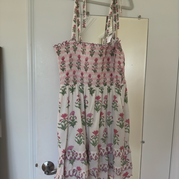 Pink City Prints MALAGA MINI DRESS IN LILAC IRIS - Picture 3 of 6